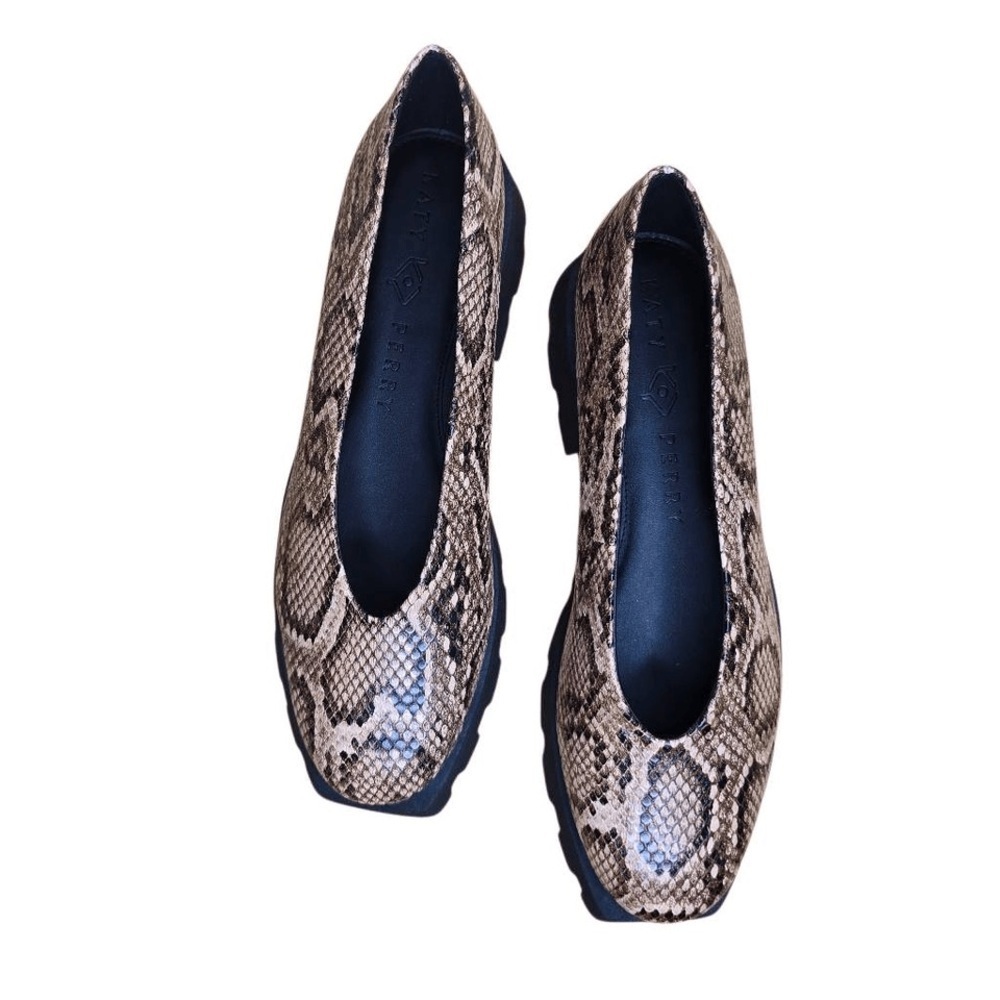 NIB Katy Perry Collections 7 The Daarling Slip On Snake‎ Skin Chunky Sole Shoe - Picture 3 of 10